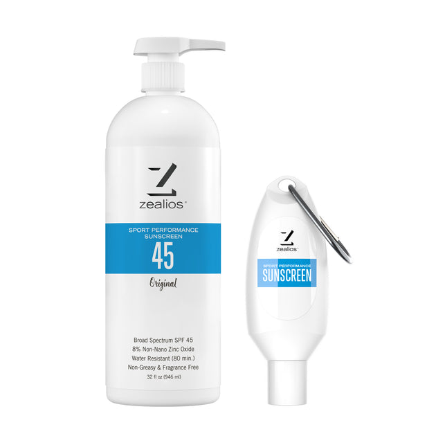 Zealios | Sun Barrier SPF 45 Sunscreen 32 oz - Zinc Oxide & Water