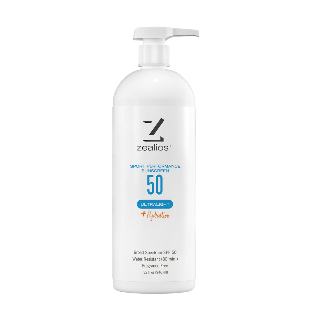 Sport Performance Ultralight SPF 50 Sunscreen 32 oz – zealios