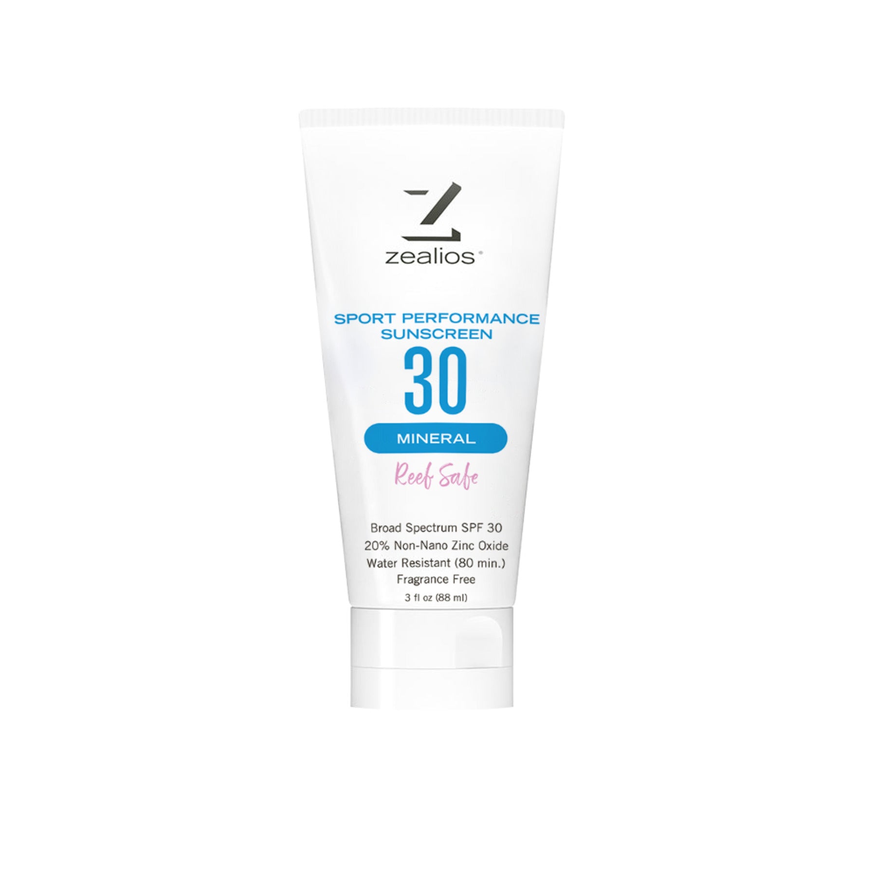 Sport Performance Mineral SPF 30 Sunscreen - 3 oz – zealios