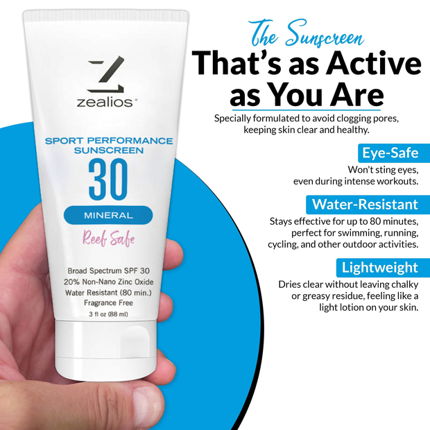 Sport Performance Mineral SPF 30 Sunscreen - 3 oz