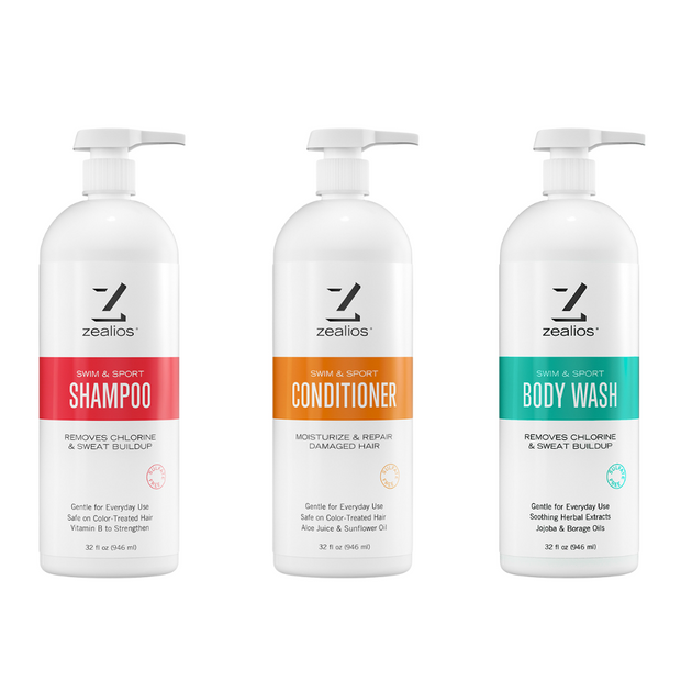 Shampoo + Conditioner + Body Wash - 32 oz w/ pump